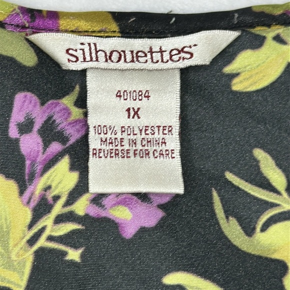 Silhouettes Floral Slip Dress 1X - Picture 7 of 9